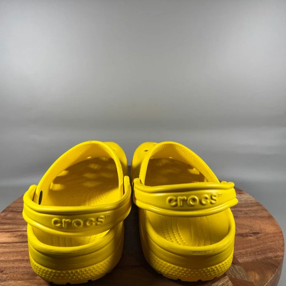 Crocs Classic Clog Lemon Yellow Mens Size 9 Womens 11 Slip On Comfort Shoes